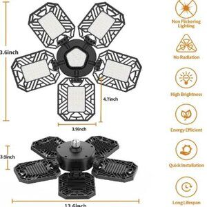 LED Garage Lights, 180W 14000LM Deformable LED Garage Ceiling Lights